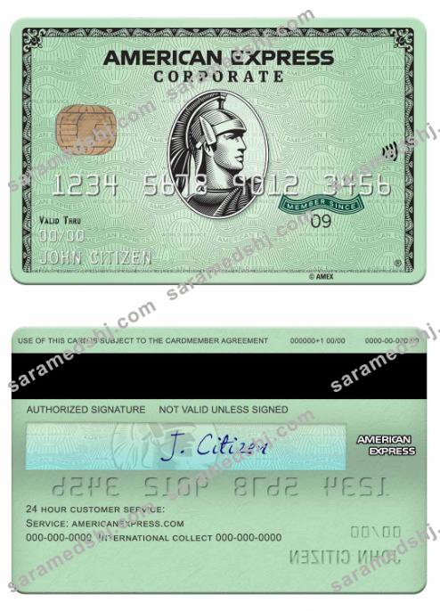 USA State Street Corporation bank amex green corporate card